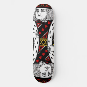 Skateboard Roi des coeurs