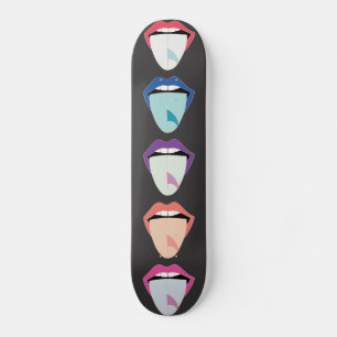 Skateboard Rolling Stones SurfBoard Tongue