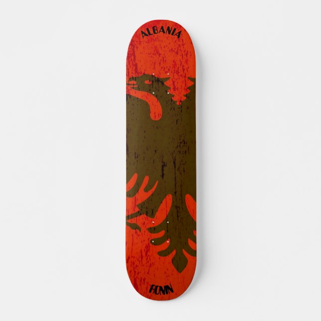 Skateboard RONIN Albanie Apex Pro Drapeau Planche à skateboar (Devant)