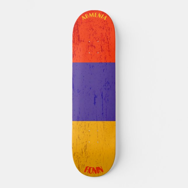 Skateboard RONIN Armenia Apex Pro Drapeau Planche à skateboar (Recto)