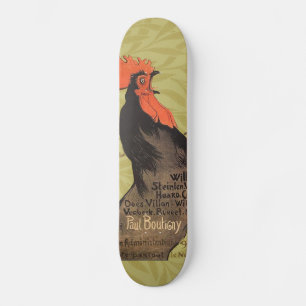 Skateboard Rooster Steinlen Cocorico
