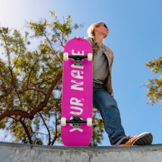 Skateboard Rose Chaud