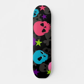 skateboard rose et bleu