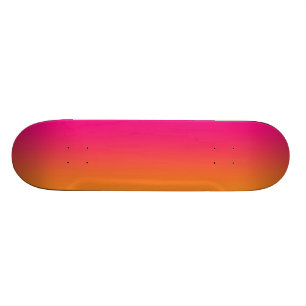 Skateboard Rose et orange