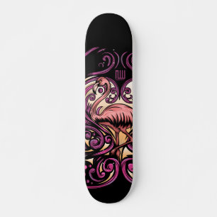 Skateboard Rose exotique