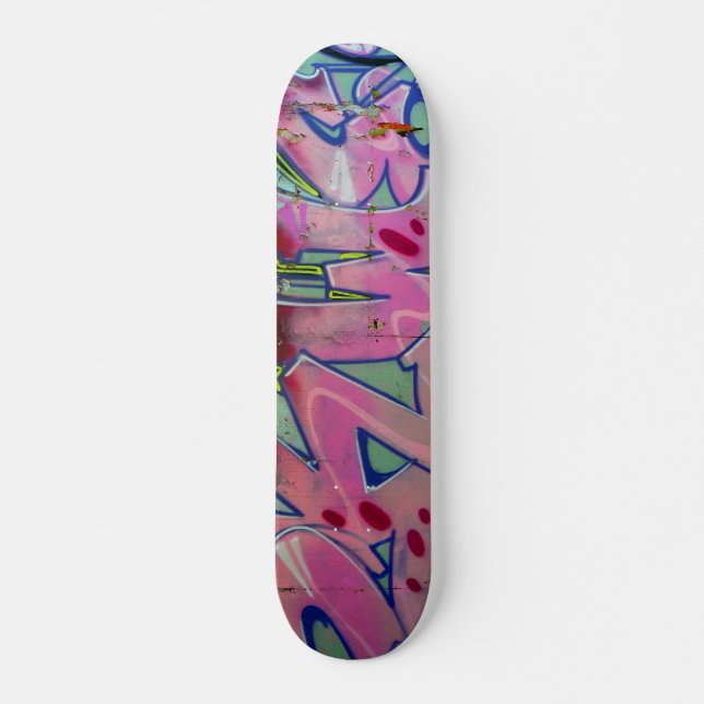 Skateboard rose graffiti. (Devant)
