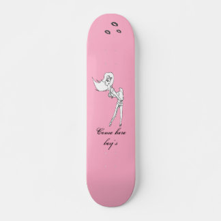 Skateboard rose pinup 23, touché, touché, touché, touché,...