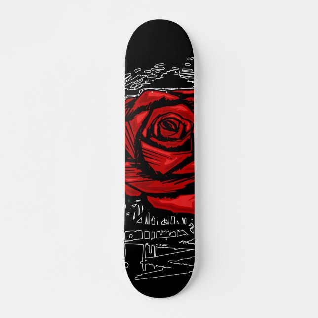 Skateboard Rose robuste (Devant)