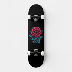 Skateboard Rose rouge