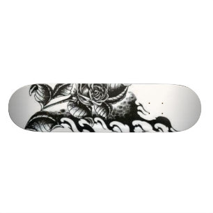 Skateboard Rose-tatouage