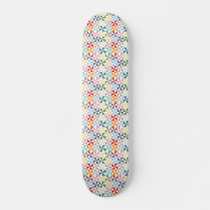 Skateboard Roue géométrique colorée