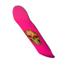 Rouge Eyed Sugar Skull Zombie Hot Pink Skboard