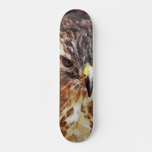 SKATEBOARD ROUGE TAILLÉ HAWK