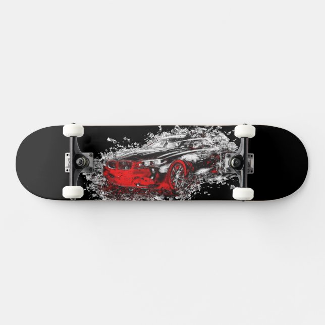 Skateboard rouge voiture Abstraite (Horz)