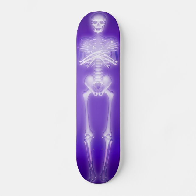 Skateboard Rougeoyer squelettique : Planche à roulettes faite (Recto)