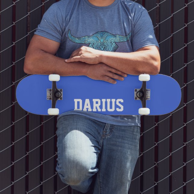 Skateboard Royal Blue Nom moderne | Classique tendance (Extérieur 3)