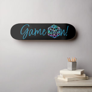 Skateboard RPG Game On Holo Retro PnP Tabletop Gamer Dice