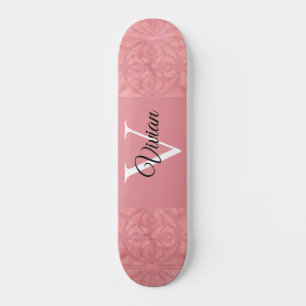 Skateboard Ruddy Pink Batik Nom Monogrammé