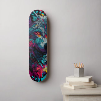 Skateboard Rue Graffiti Fierce Wolf - Edition Limitée