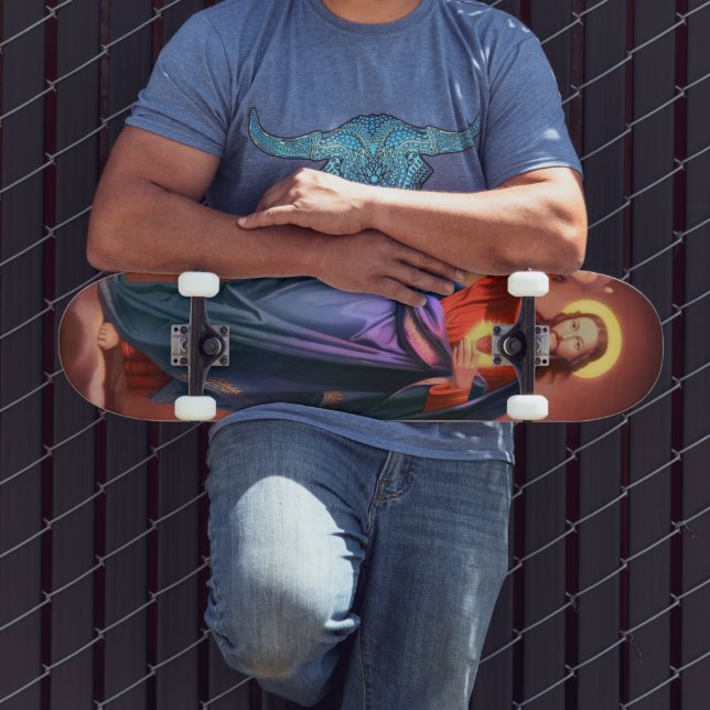 Skateboard Sacré Coeur de Jésus-Christ (Extérieur 3)
