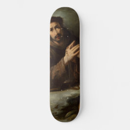 Skateboard Saint François dans la prière (foi chrétienne)