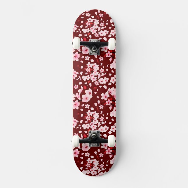 Skateboard Sakurafubuki Sakura Petals Motif (Recto)