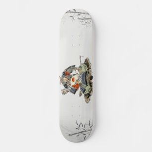 Skateboard Samouraïs Skateboards aquarelle paysage bambou