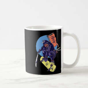 Skateboard Samurai Skateboarden Retro Skater Skat Kaffeetasse