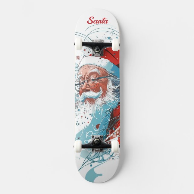 Skateboard Santa Claus (Recto)