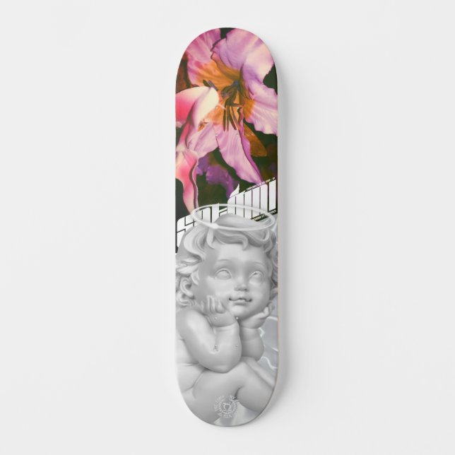 Skateboard satomi moto "WGDWBIT ?" Planches à roulettes (Recto)