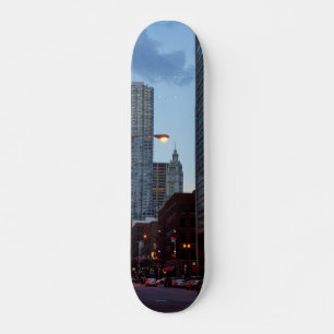 Skateboard Scène de Chicago Street