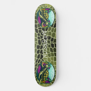 Skateboard Schildkröte Muschel unter Wasser