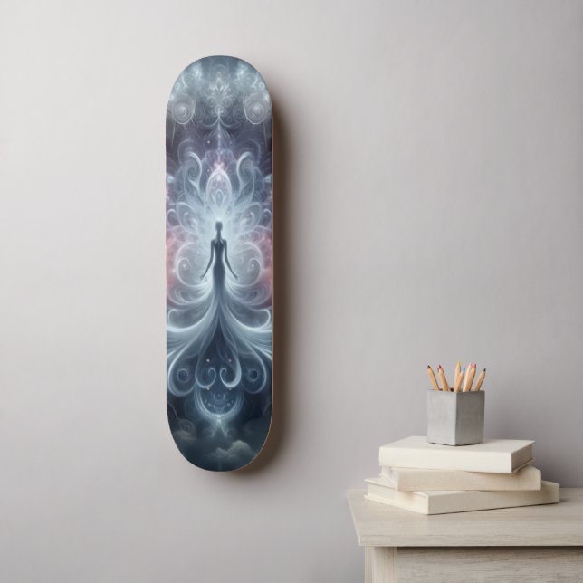 Skateboard Schritt Überwinden (Wandkunst)