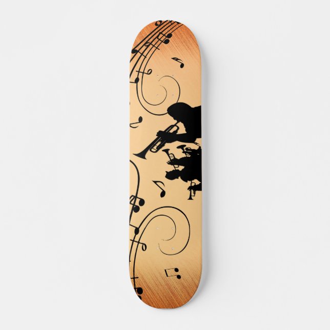 Skateboard Section Trumpet Jazz Musique Orange Rust (Devant)