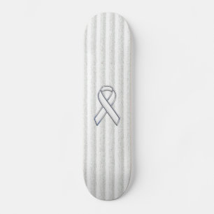 Skateboard Sensibilisation au ruban blanc sur les bandes vert
