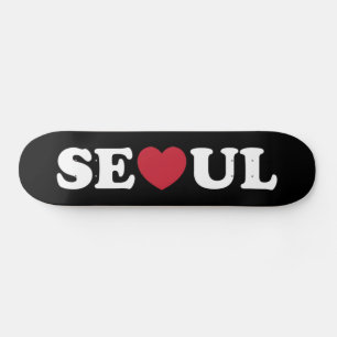 Skateboard Séoul Love Heart