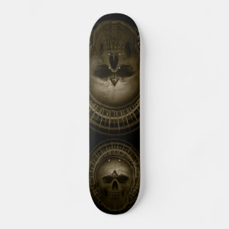 Skateboard Sepia Skull