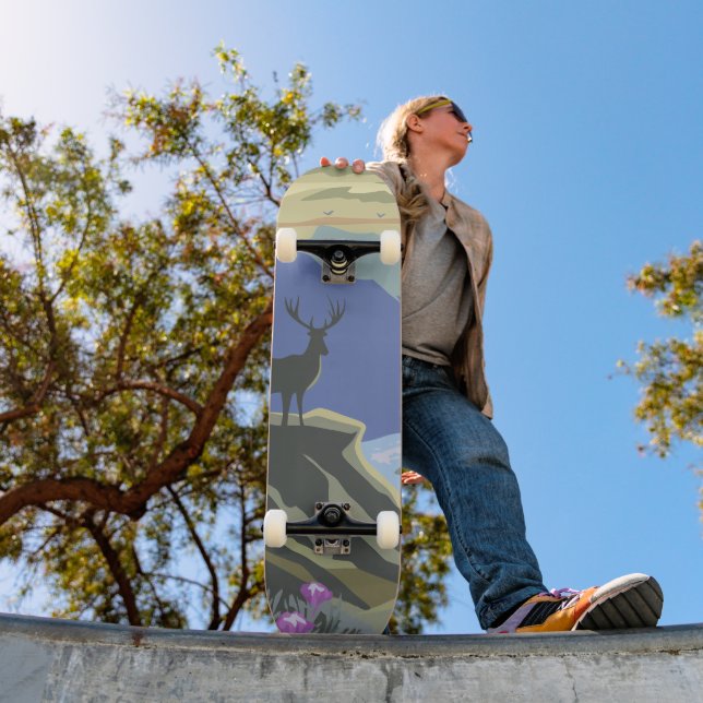 Skateboard Sérénité du pic fluvial (Extérieur 1)