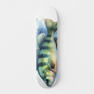 Skateboard Série Aquarelle : Perche