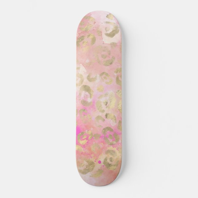 Skateboard Série de design peinture léopard 5  (Recto)