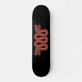 Skateboard serpent à deux têtes aztèque