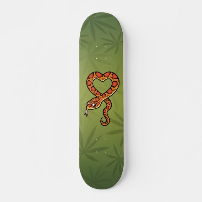 Skateboard Serpent de bande dessinée (Devant)
