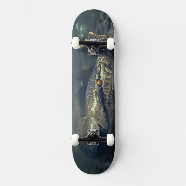 Skateboard Serpent et fée (Recto)