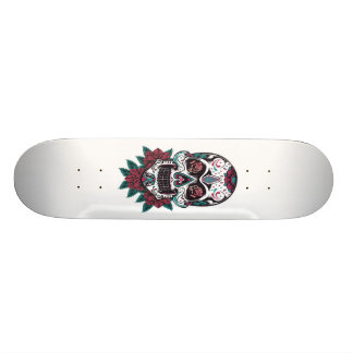Skateboard Shape avec crâne mexicaines