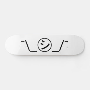 Skateboard Shi Kana Shrug Emoticon -\_ ㋛_/+Japonais Kaomoji