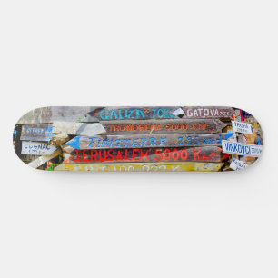 Skateboard Signe de distance