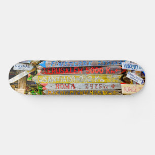 Skateboard Signe de distance