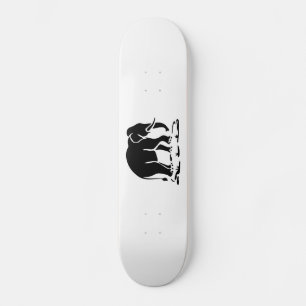 Skateboard Signe de randonnée des éléphants d'Asie