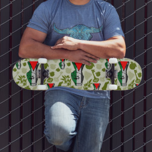Skateboard Signe de victoire à la main Résistance Symbole du