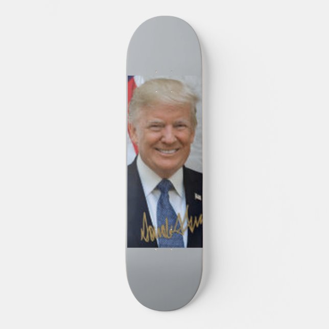 SKATEBOARD SIGNÉ PAR DONALD TRUMP (Recto)